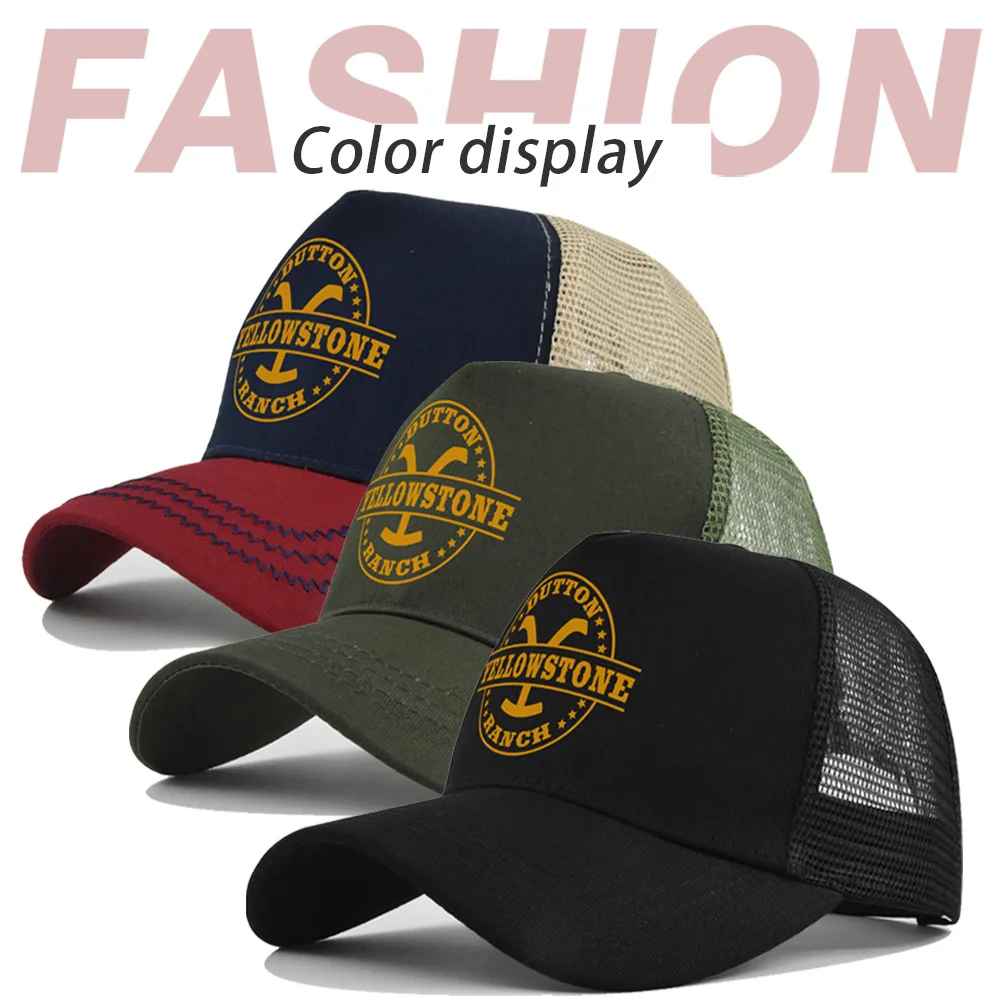Fashion Unisex Yellowstone Dutton Ranch Baseball Cap Adult Adjustable Dad Hat Men Women Sports Snapback Caps Summer Hats
