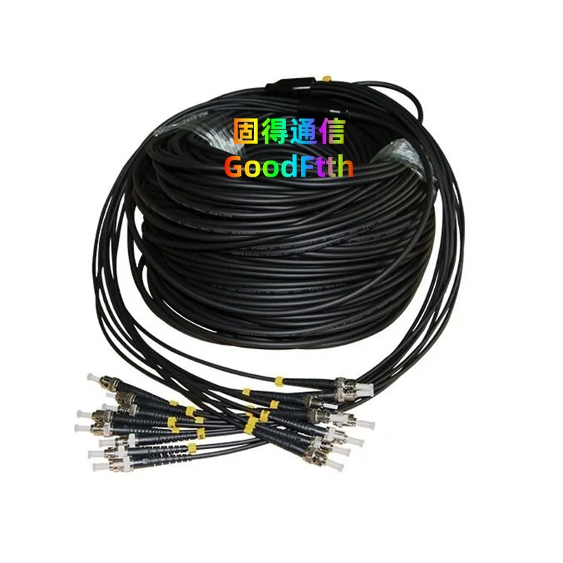 Armored Tactical Patch Cord Cable ST-ST UPC SM 8 Core 1m 2m 3m 5m 6m 8m 10m 15m 20m 25m TPU 8Core GoodFtth