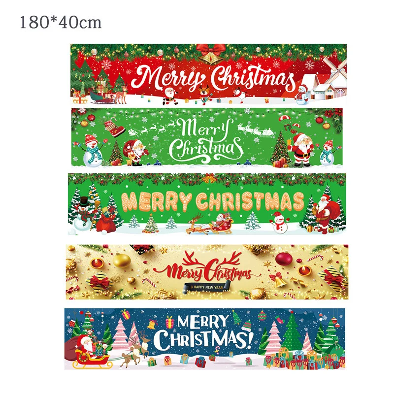 3 Size Christmas Outdoor Banners Merry Christmas Decorations For Home Outdoor Party Decor Xmas Navidad Noel Natal Happy New Year