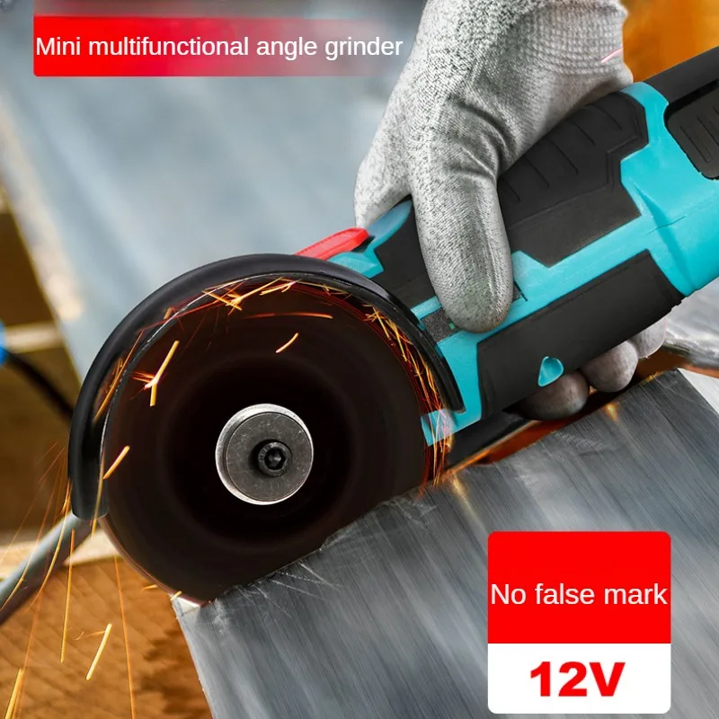 Mini Portable Angle Grinder Lithium Battery Powered Rechargeable Brushless Electric Power Tool for Grinding