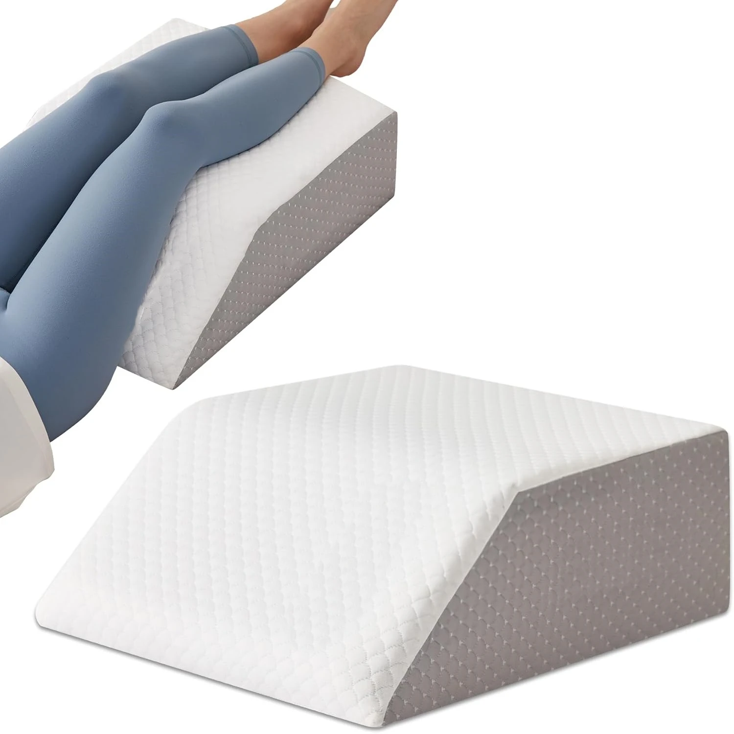 Leg Pillow Elevation Blood Circulation Leg Wedge for Elevation for Swelling for After Surgery Memory Foam Foot Knee Pillow