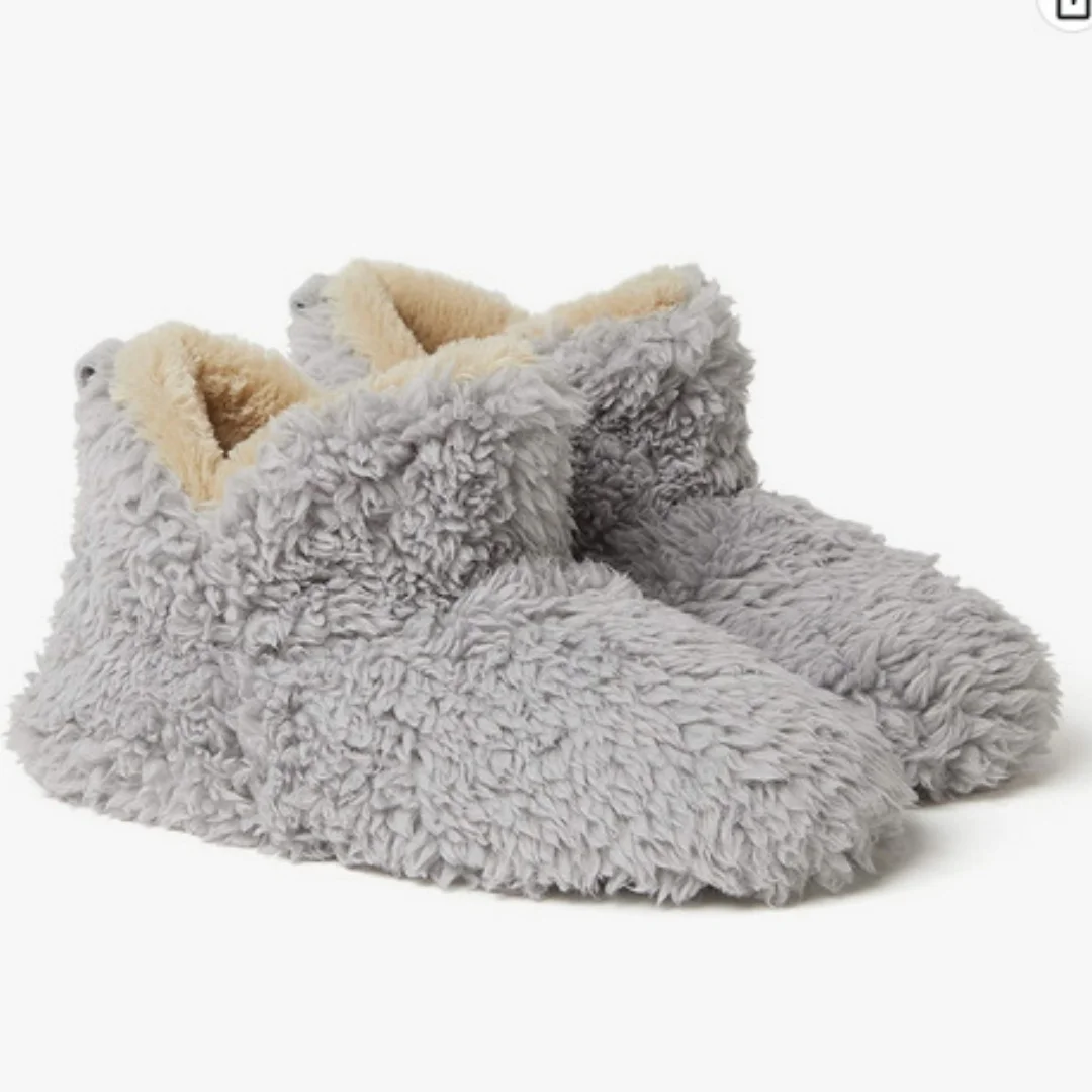 

Unisex Home Slippers High Boots With Cotton Lining Cozy Winter Man Women Footwear Indoor Household Cotton Shoes