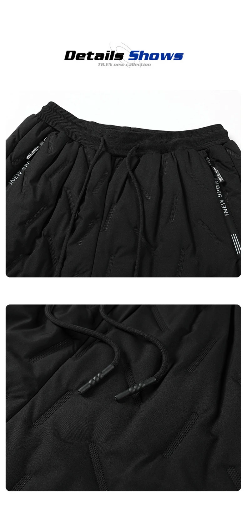 Winter Neue Herren Dicke Fleece-Sweatpants Winddichte Freizeithosen Warme Innenhosen Thermohosen Herren Freizeit-Oberbekleidung Hosen Männlich – Detail 15