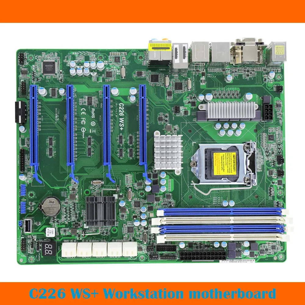 

For ASRock C226 WS+ With CPU Slot LGA1150 Workstation Motherboard Fully Tested