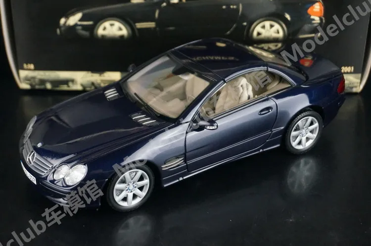 

Minichamps 1:18 SL R230 Deep Blue Simulation Limited Edition All Open Alloy Metal Static Car Model Toy Gift