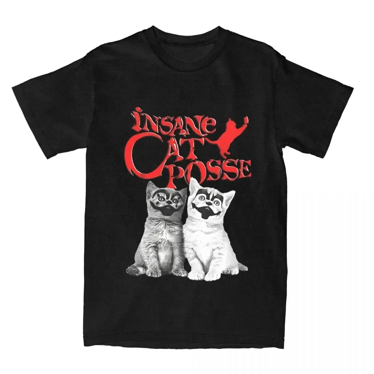 

Women Insane Cat Posse Halloween T Shirts Insane Clown Posse Tops Humorous Crew Neck Tee Shirt 4XL T-Shirt