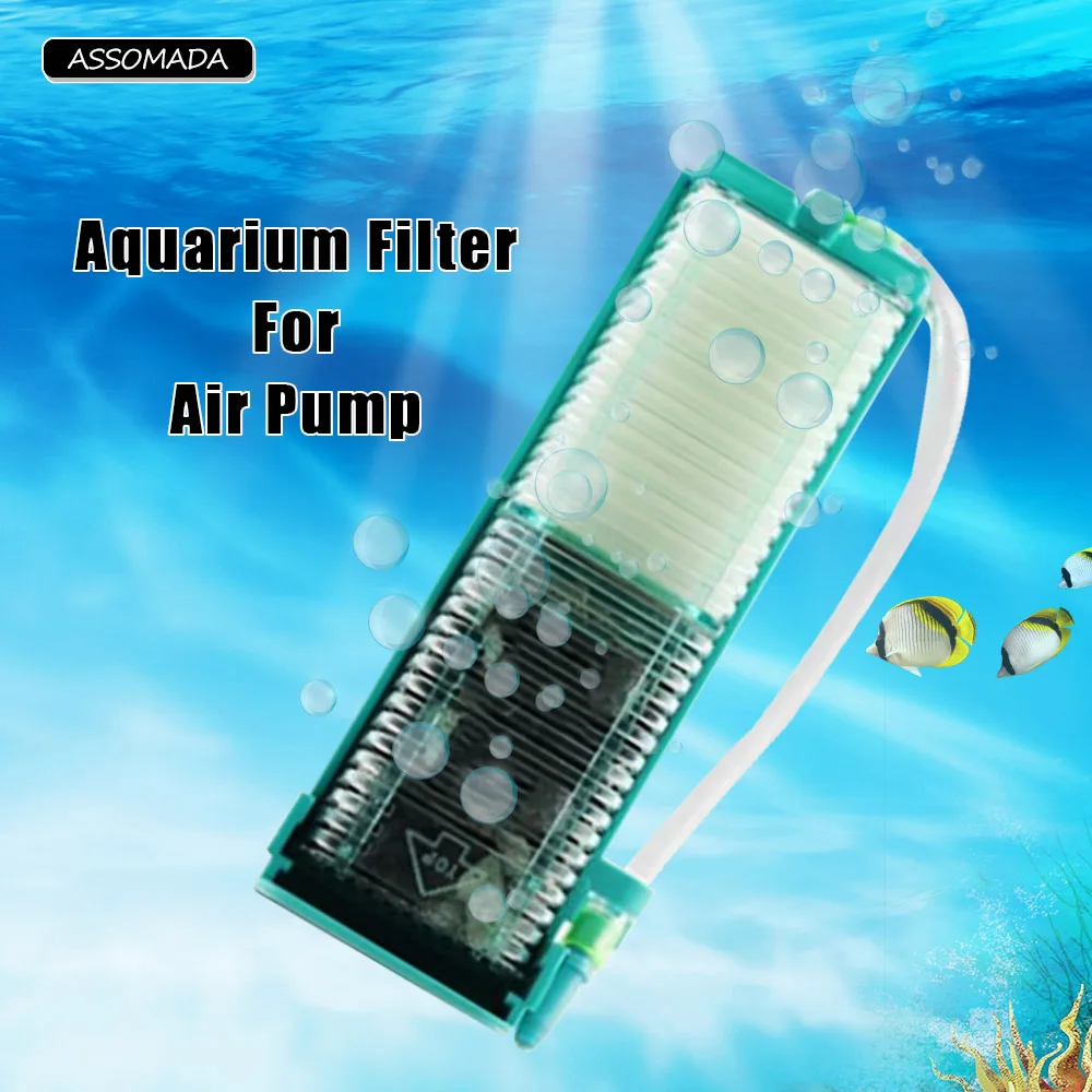 

Aquarium Filter Submersible Water For Air Pump Suction Cup Fish Tank Filter Pneumatic Purification Filtration Accessories