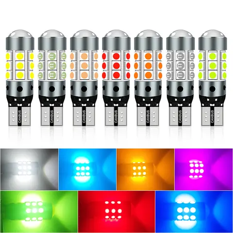 2pcs For VW Golf mk3 mk4 mk5 mk6 3 4 5 6 Passat B5 B5.5 B6 B7 B8 CC Polo 6r Touran Caddy 2 LED Clearance Light Lamp W5W T10 8 best sales vw golf mk3 tuning - №4