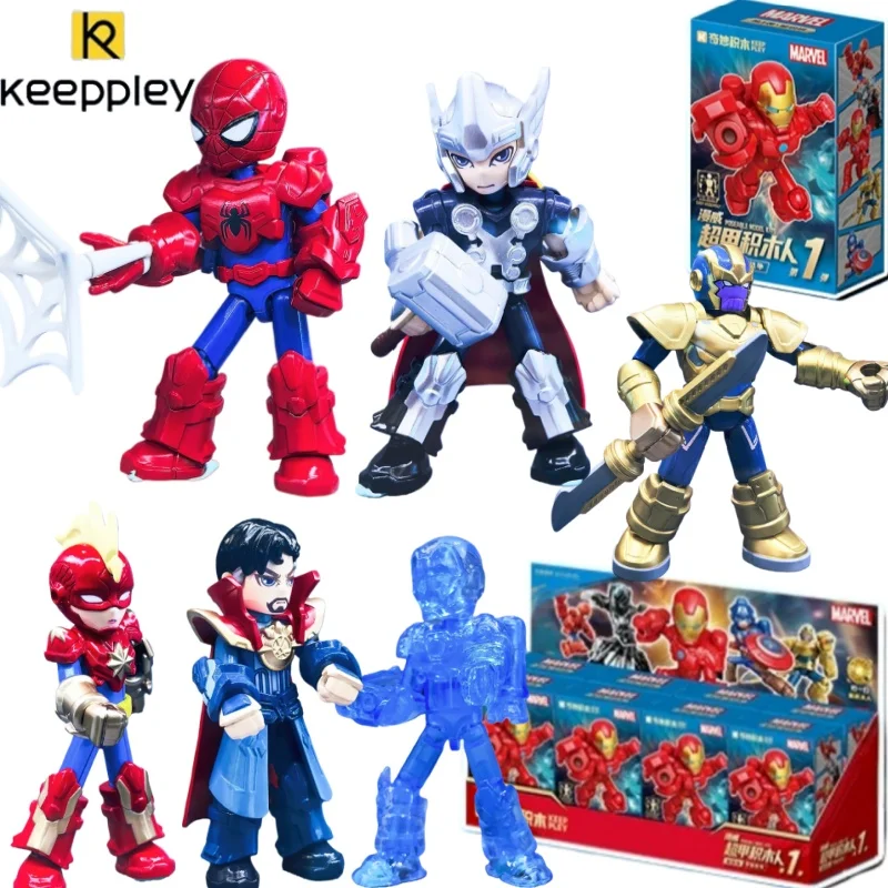 

Keeppley Marvel Hero Series Строительные блоки Персонаж мультфильма Шарнирная модель Строительные игрушки Наноблок Подарочный набор