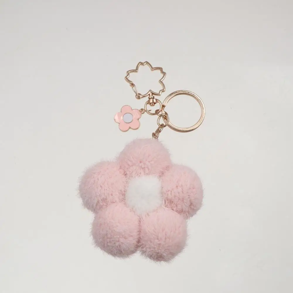 

Bag Decoration Plushball Bag Pendant Women Key Chain Flower Keychain Cartoon Pendant Stuff Backpack Charms