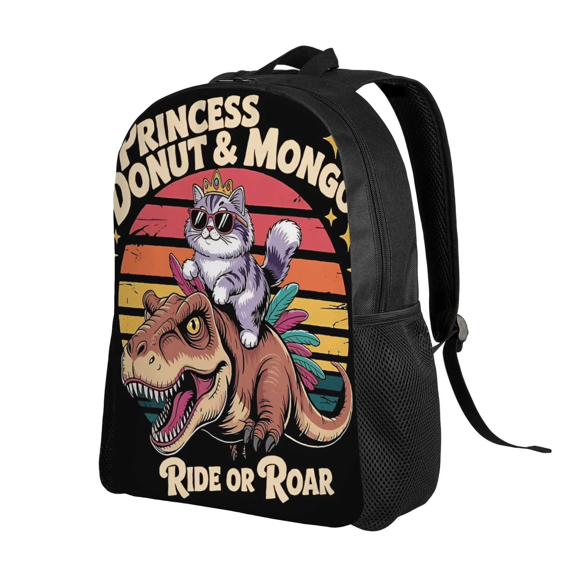 Princess Donut And Mongo Dungeon Crawler Carl Backpack  Trekking Backpacks Women Design Breathable School Bags Cool Rucksack