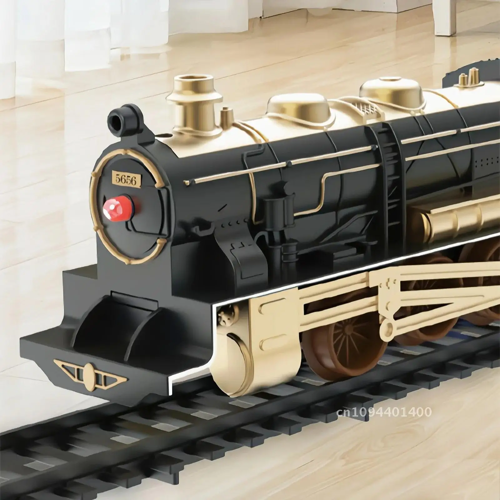 Treno classico Set ferroviario per bambini Treni ferroviari elettrici ad alta velocità Luci a LED Modello di suono musicale Giocattoli Regalo per bambini