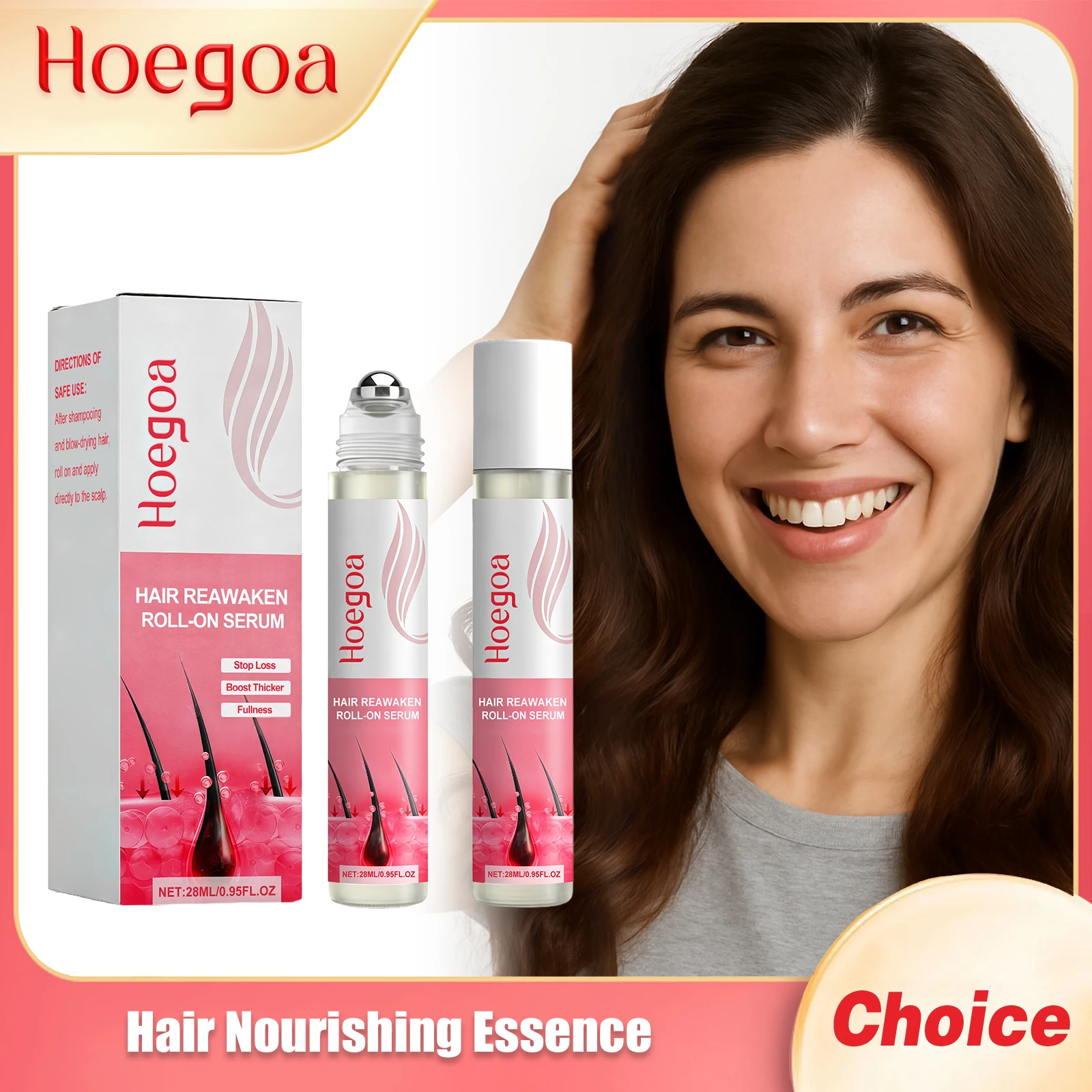

HOEGOA Hair Nourishing Essence Deeping Hydration Eliminate Frizz Improve Quality Reduce Loss Maintain Softness Hair Care Essence