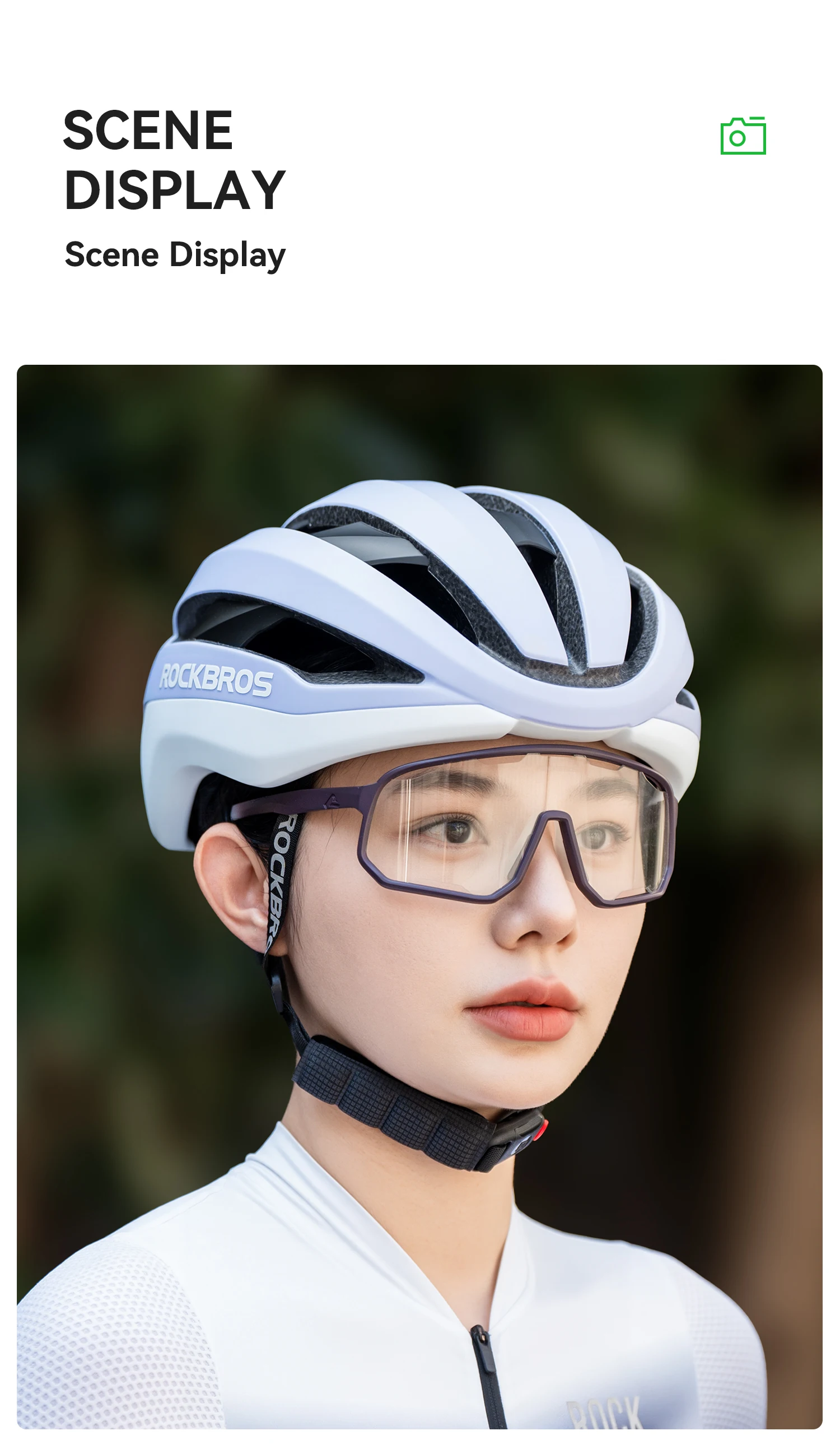 ROCKBROS Fahrradhelm ultraleicht atmungsaktiv hochfester Kopfschutz Sicherheitshelm Kopfbedeckung mit Schnellverschluss und magnetischer Schnalle – Detail 16