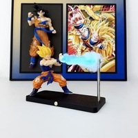 Not Nikolatoy Son Goku Kamehameha Wave Magnetic Light Lamp Dragon Ball Kakarotto Model Ornament Anime Peripheral Toy Kid Gift