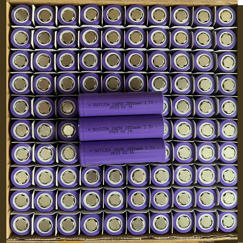 100pcs 3.7V 2800mAh 18650 BatteryLi-Ion Lithium Rechargeable Power Batteries for UAV Led Flashlight Torch Headlamp Free Shipping