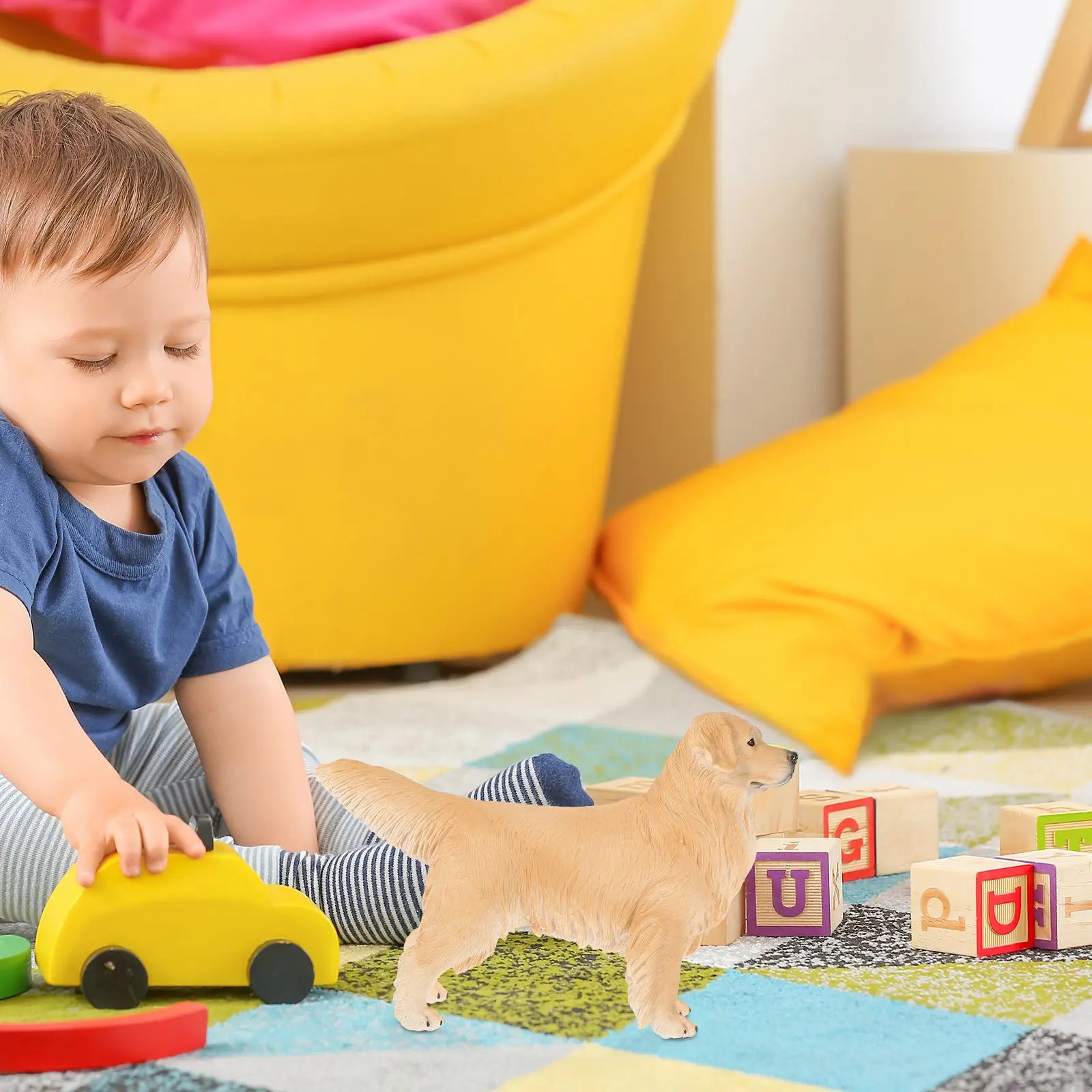 dog-figurines-for-kids-interactive-toy-gold-cute-toys-golden-retriever-models-realistic-animal