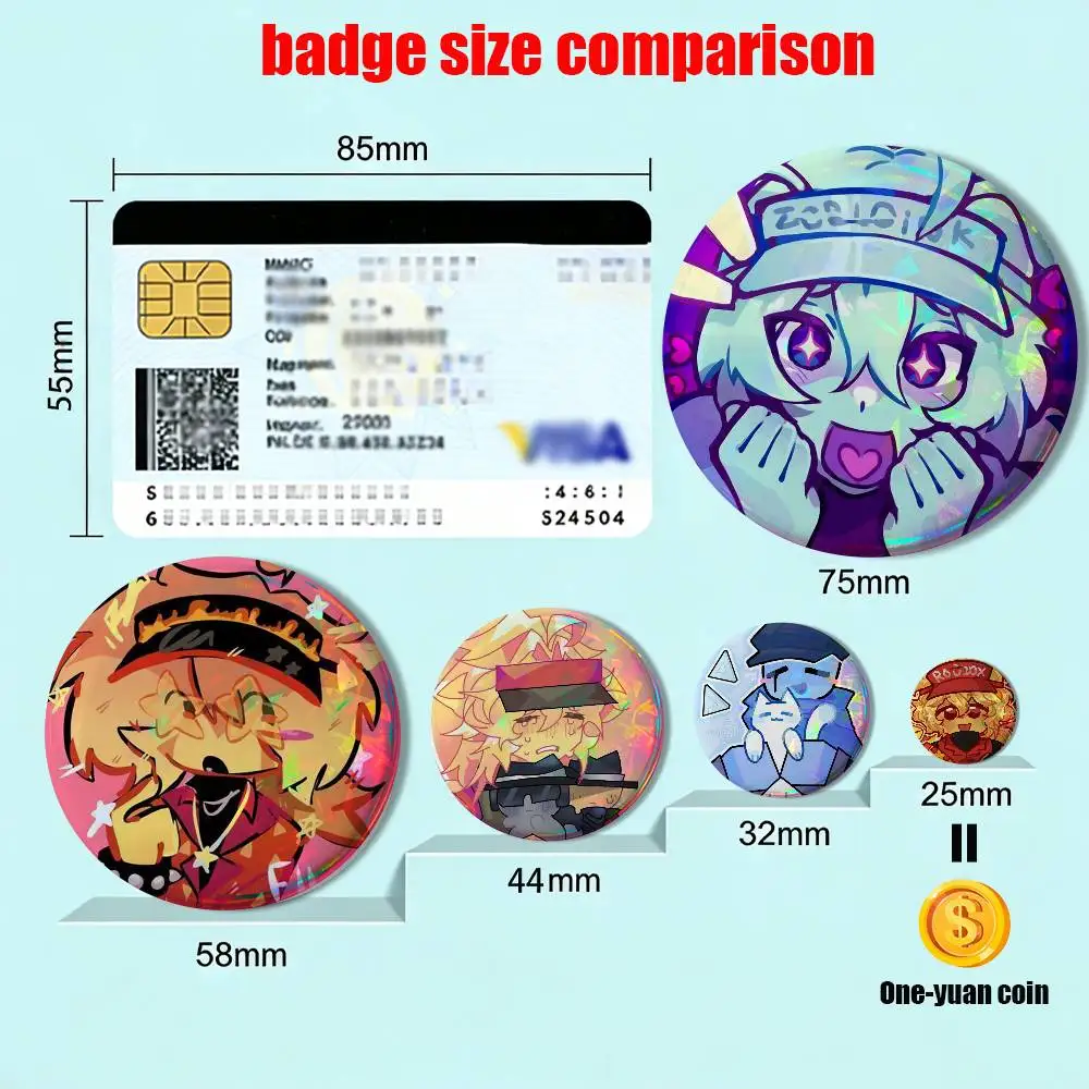 game F-Forsaken-es Elliot Creative Round Badge Button Pin Bag Decor Fans Collection Friends Gift Brooch