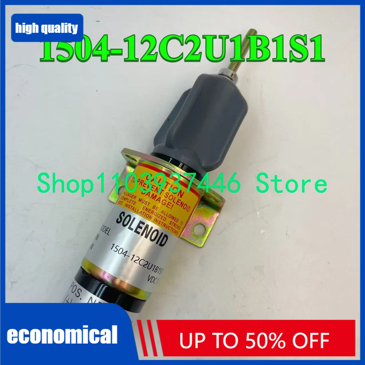 

1504-12C2U1B1S1 Соленоид остановки 12 В 150412C2U1B1S1, совместимый соленоид дроссельной заслонки Start Kubota DF-750