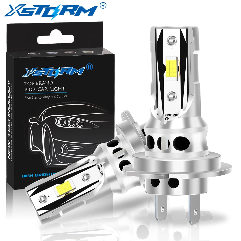 

XSTORM H7 LED Headlight Canbus 15CSP CHIPS 60000LM 200W Car Headlight Bulbs NO Error Canbus With Fan Auto Turbo Light Plug &Play