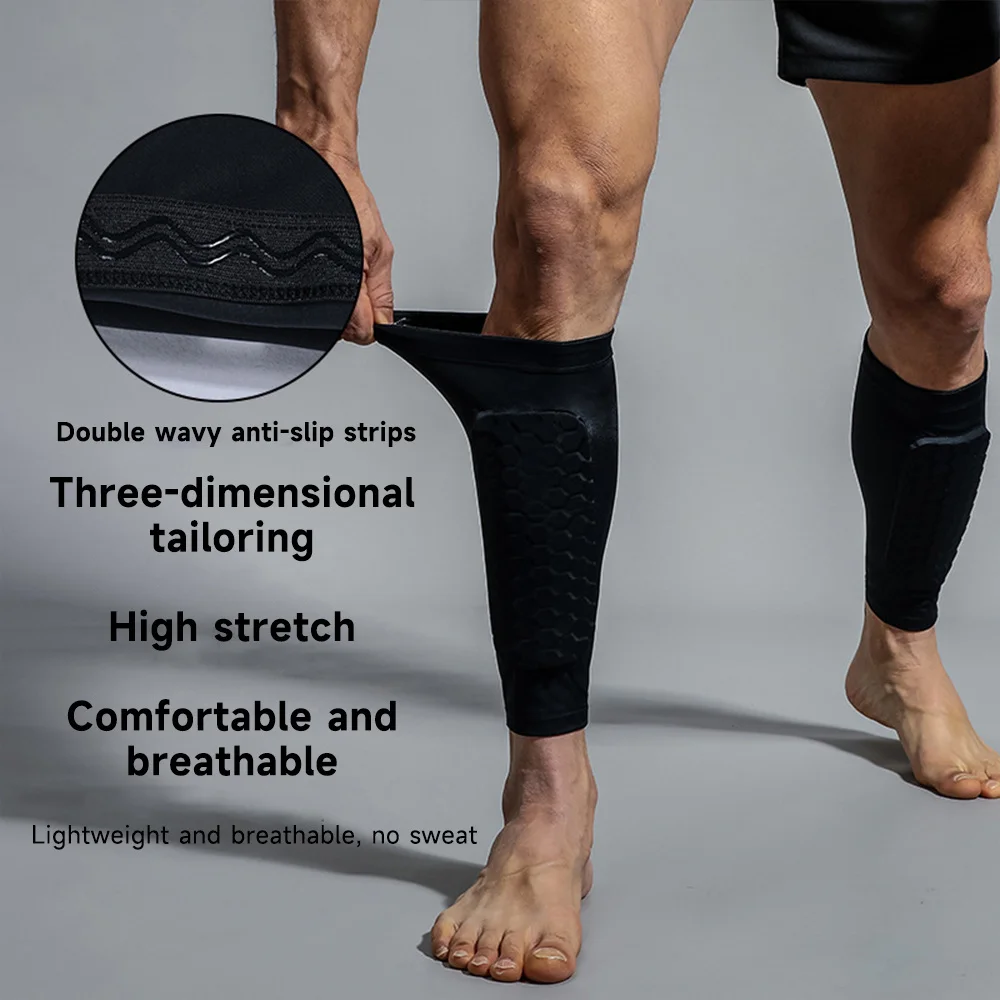 سميكة كرة القدم واقي البشرة العجل كم ضغط منصات العسل كرة القدم التزلج الهوكي أداة واقية الحفاظ على العظام