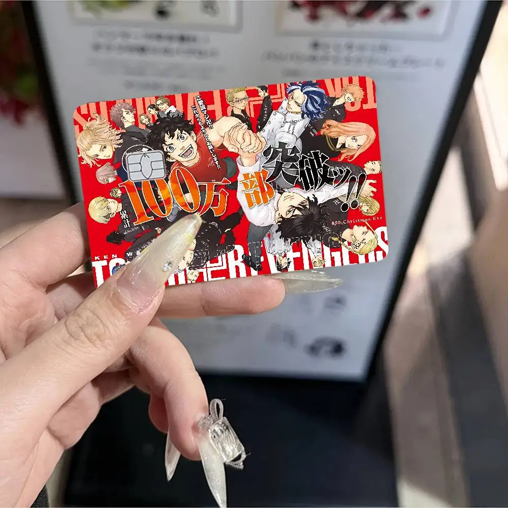 طوكيو R-Revengers الكرتون لعبة فيلم غطاء ملصق الحال بالنسبة لبطاقة الخصم الائتمانية الصغيرة الجانب الأمامي #4