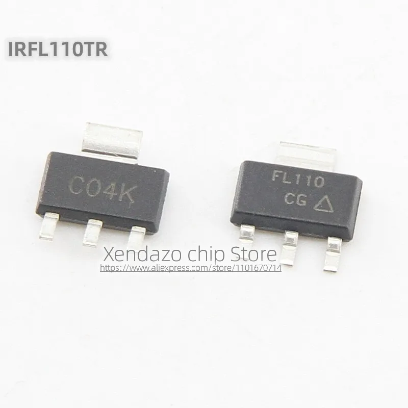 10pcs/lot IRFL110TRPBF IRFL110TR IRFL110 FL110 SOT-223 package Original genuine MOS field-effect transistor