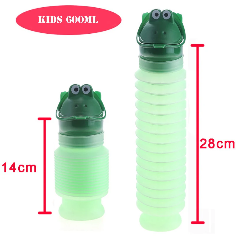 Emergency Portable Kids Urinal Outdoor Car Travel Shrinkable Toilet Pee Bottle 600/750ml Anti-leakage Boy Girl Training Potty