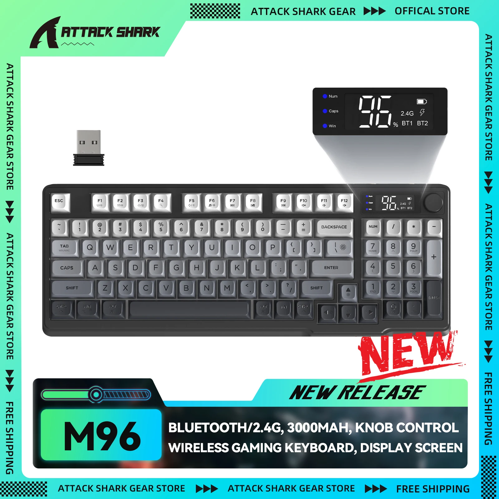Attack X Keyboard Review: Why the ATTACK SHARK x FREEWOIF M96 Is My New Daily Driver for Work and Play