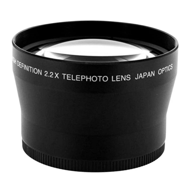 72Mm 2.2X Teleconverter Lens Universal SLR Camera Teleconverter Suitable For Canon Nikon Sony Mirrorless Camera Lens