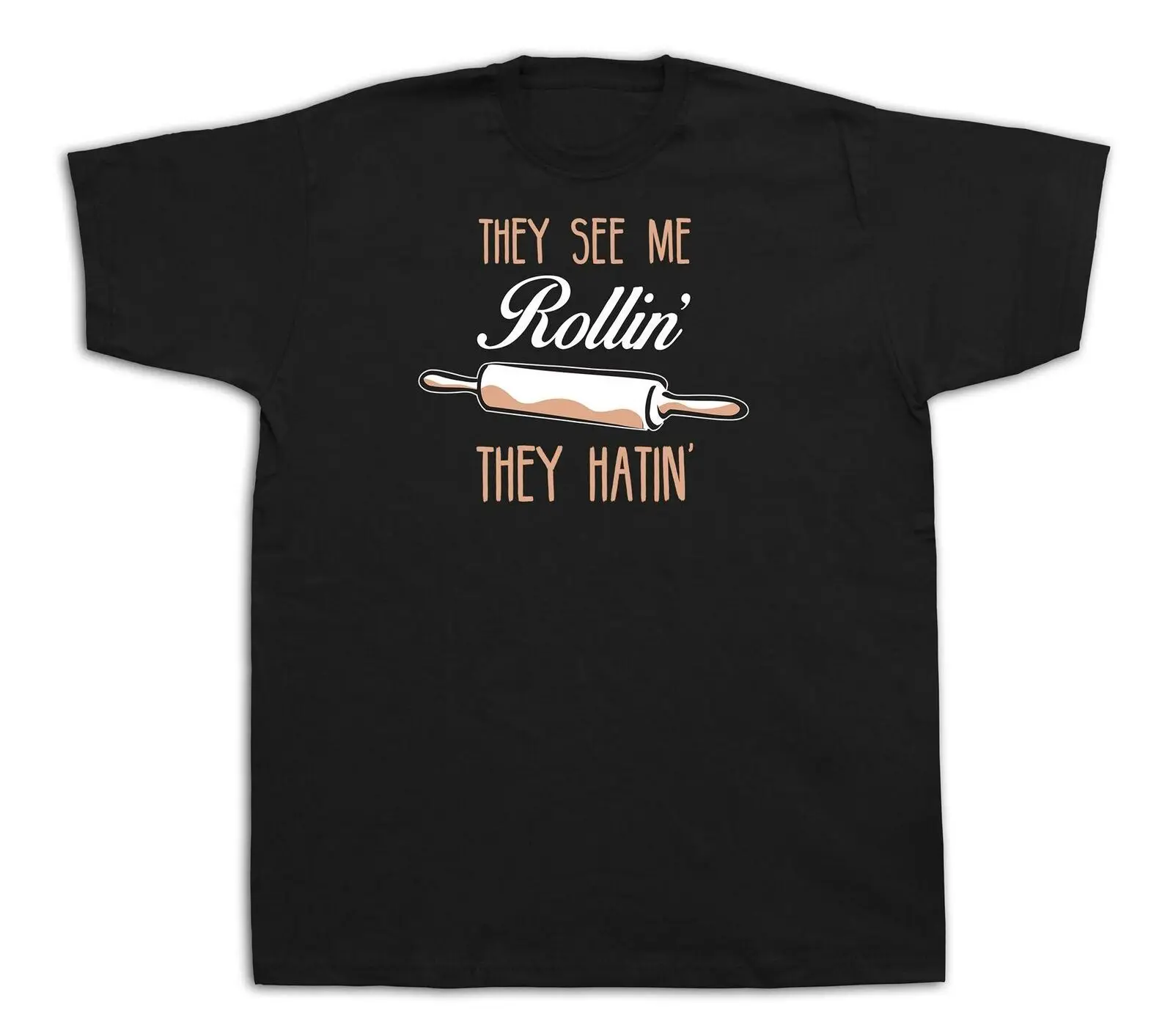 Baking master chef rollin hatin fashion T shirt tee flavour cook program gift