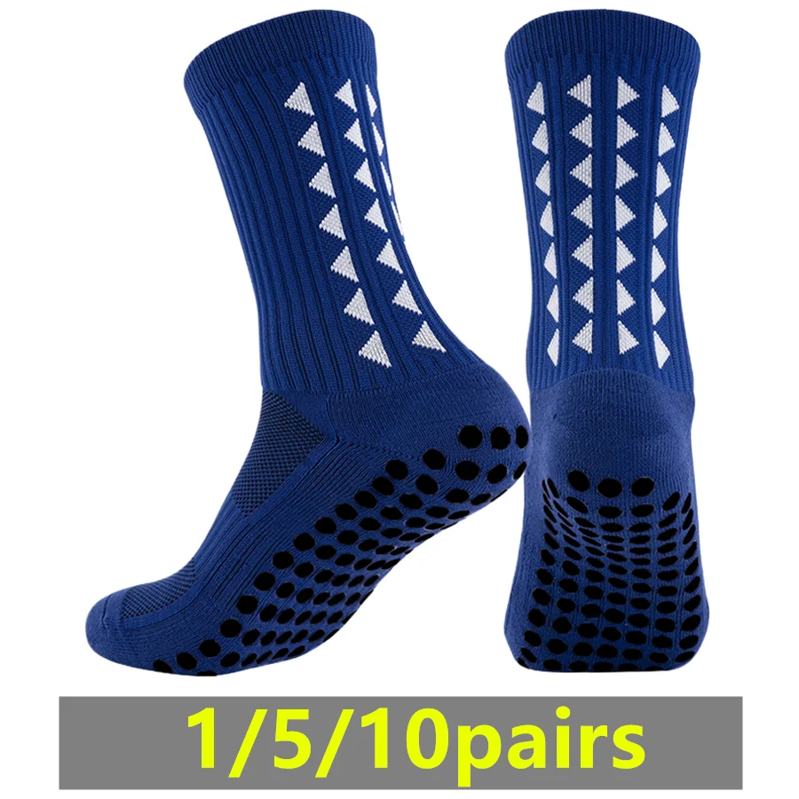 

1/5/10pairs unisex anti slip grip towel bottom professional breathable shockproof hiking cycling athletic exercise socks