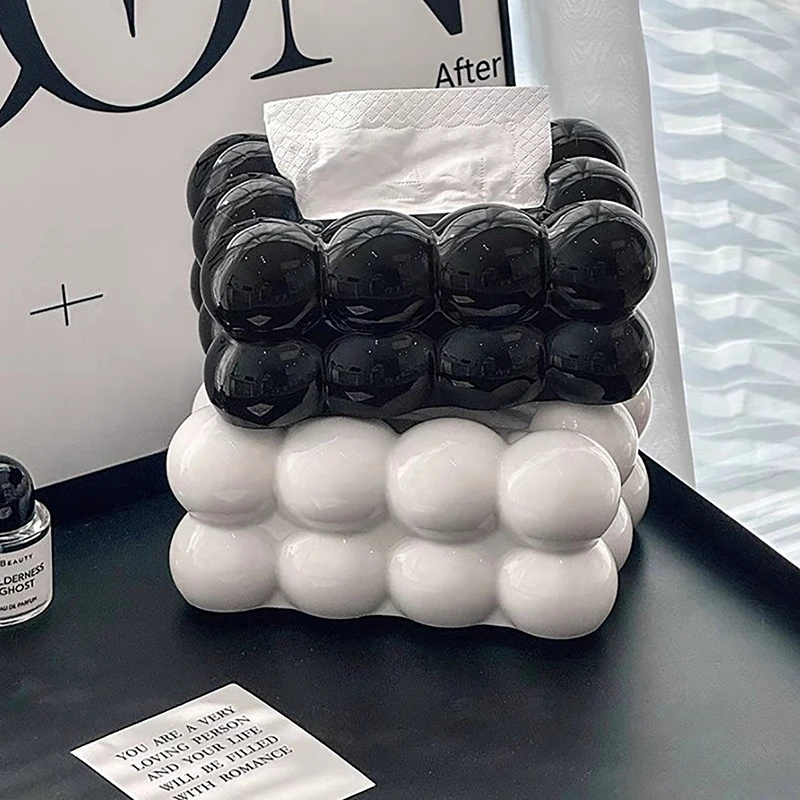 

Cloud Design Tissue Box Living Room Coffee Table Towel Dispenser Desktop Paper Storage Holder Kitchen Decor Car Tissue Organizer