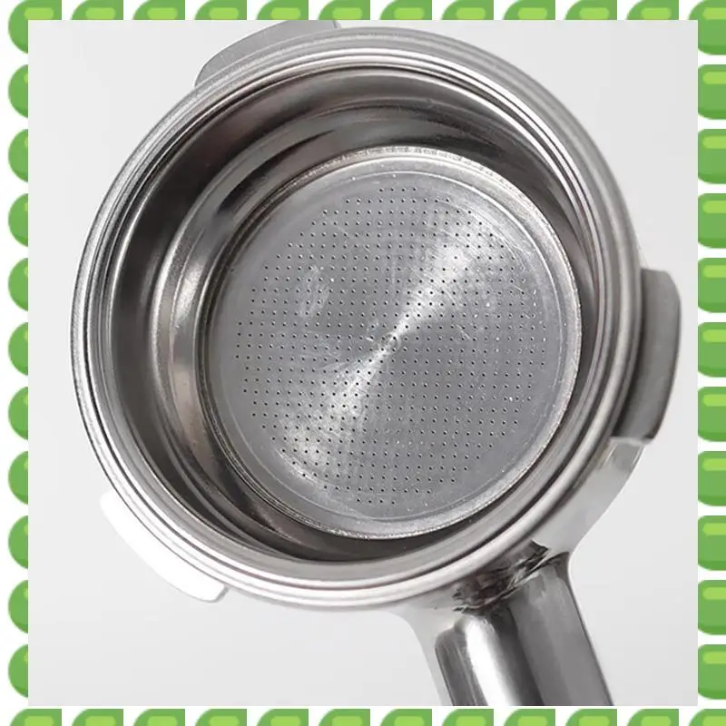 

A04V 6PCS 51Mm Stainless Steel Coffee Machines Pressurized Filter Basket Powder Basket Coffee Bottomless Portafilter Filter