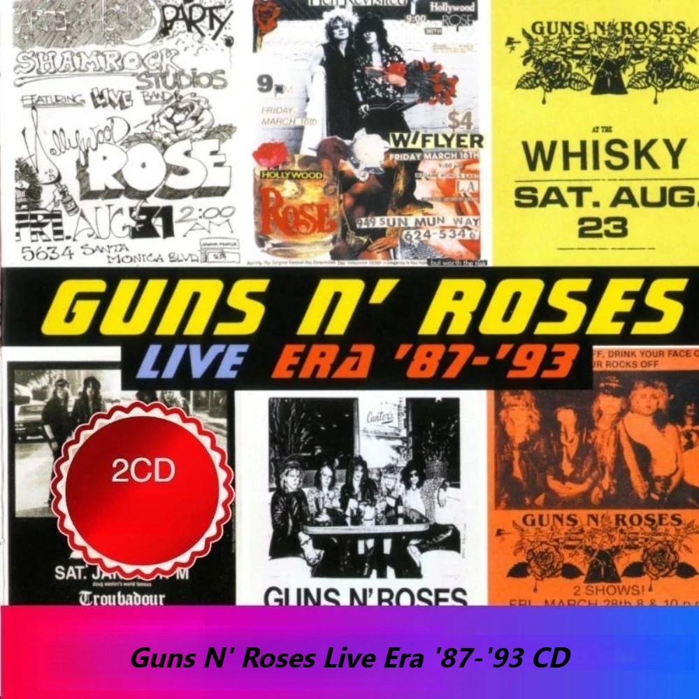 

Guns N' Roses Live Era '87-'93 CD Only – Легендарные живые выступления в стиле хард-рок для фанатов и музыкальных коллекционеров