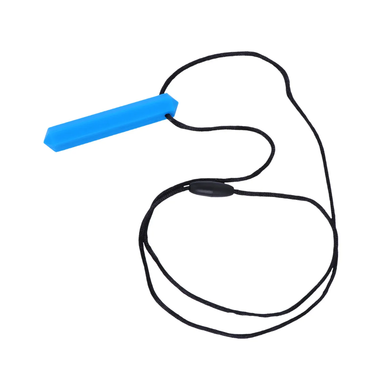 1Pcs Baby Teething Necklace Safety Teether Compact Size Easy Hold Exquisite Detail Blue Rope 80Cm Teether Baby Teething Necklace