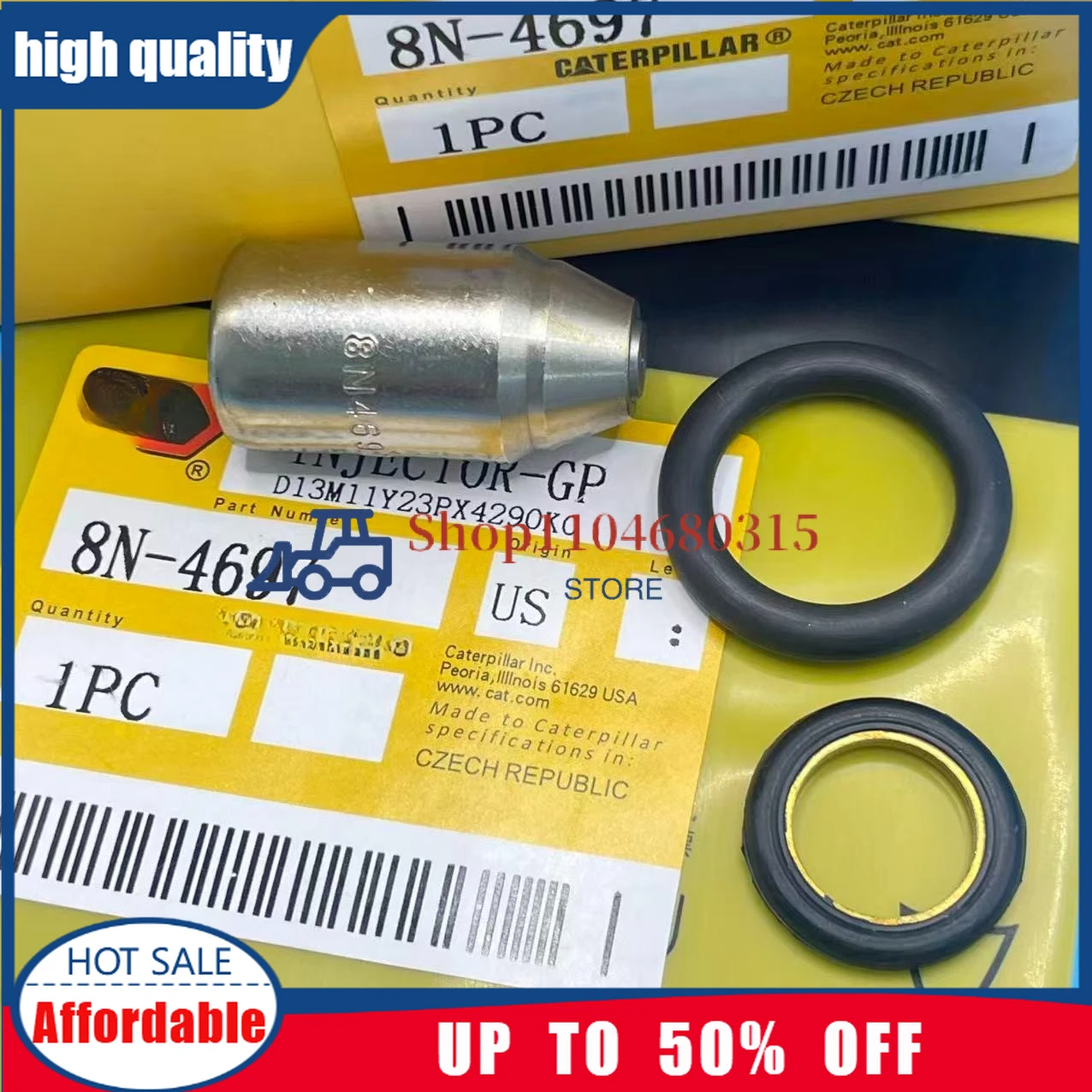fuel nozzle 8N4697 8N-4697 8M1584 8M-1584 for Caterpillar CAT D3333C 3304 3306 injector sleeve D330 D333 common rail