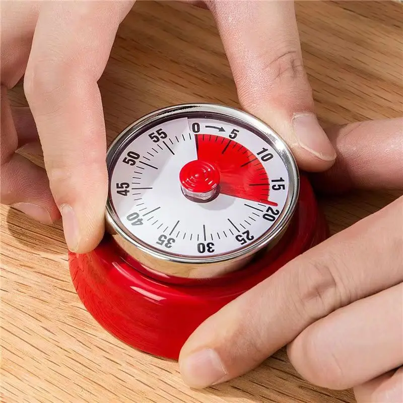 

Kid Student Time Manager Visual Timer Homework Adult Kitchen Bakery Cooking Control Mechenical Clock Alarm Reminder with Magnet