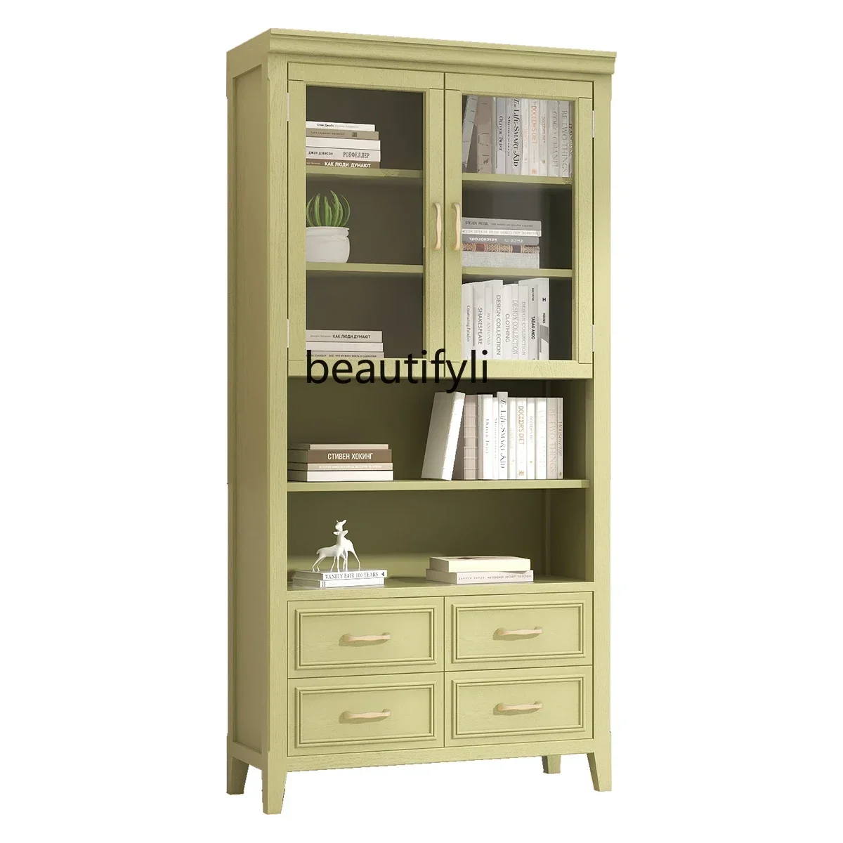 

ltHigh Cabinet Magazine Cabinet Minimalist TV Wall Side Cabinet Standing Against Wall Locker with Door