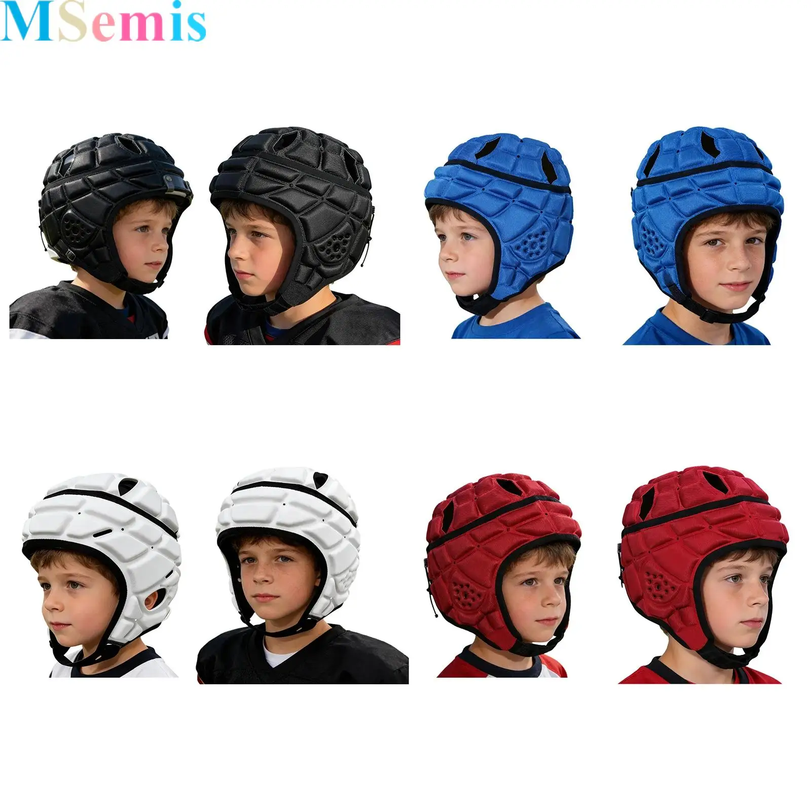 

1pcs Kids Rugby Helmet Soft Helmets for Flag Football Scrum Cap Soft Helmet for Sports Use Rugby Training