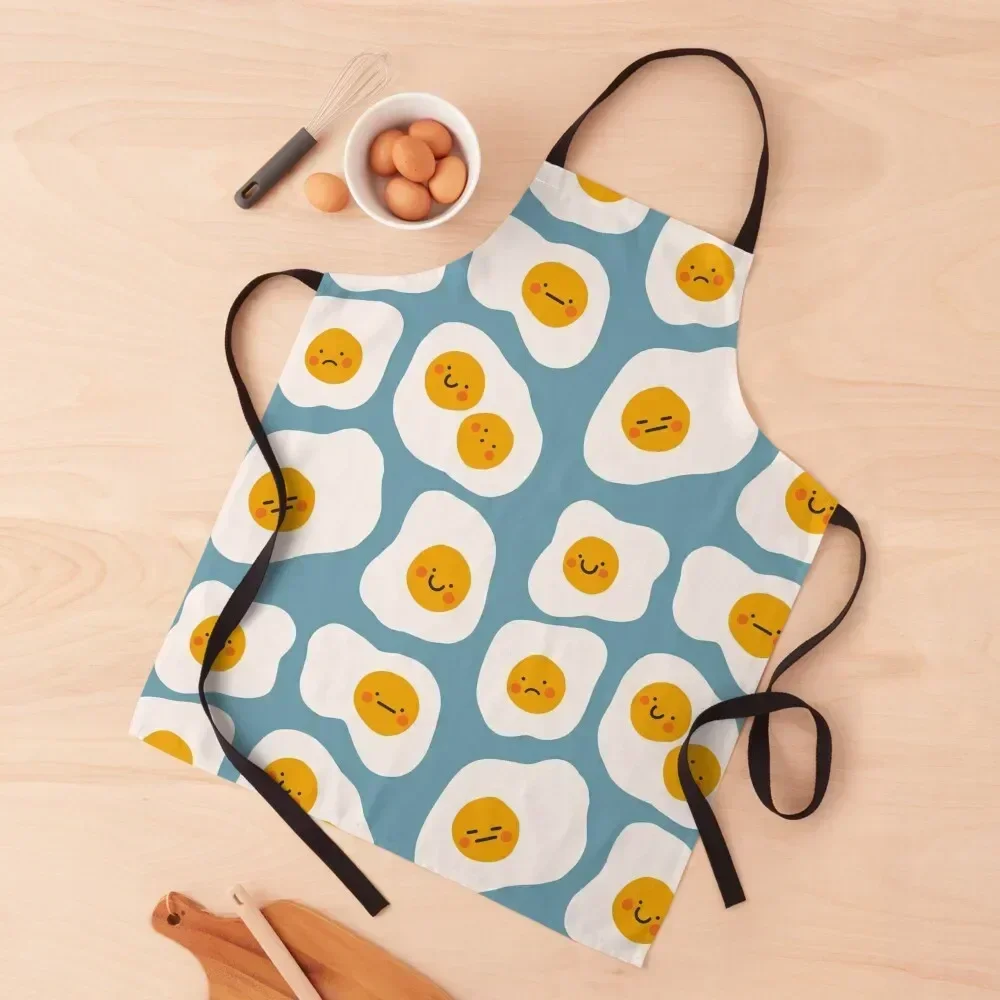 

Cute egg pattern Apron Kitchen Items For Home Chef Uniform Apron