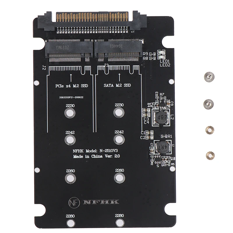 SATA M.2 SSD To 2.5“ SATA NVMe M.2 NGFF SSD To SFF-8639 Adapter Converter