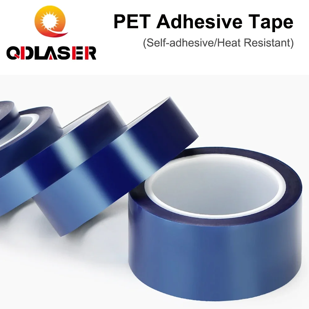 QDLASER PET Adhesive Tape for Laser Lens Protective Lithium Battery Dust Off Dust-Proof Heat Resistant Insulation Protection