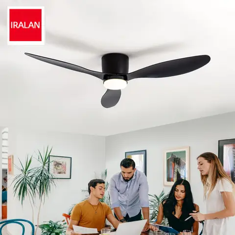 IRALAN 42/52-Inch DC Motor Ceiling Fan with LED Light Remote Control High Airflow for Kitchen Bedroom Dining Room Patio