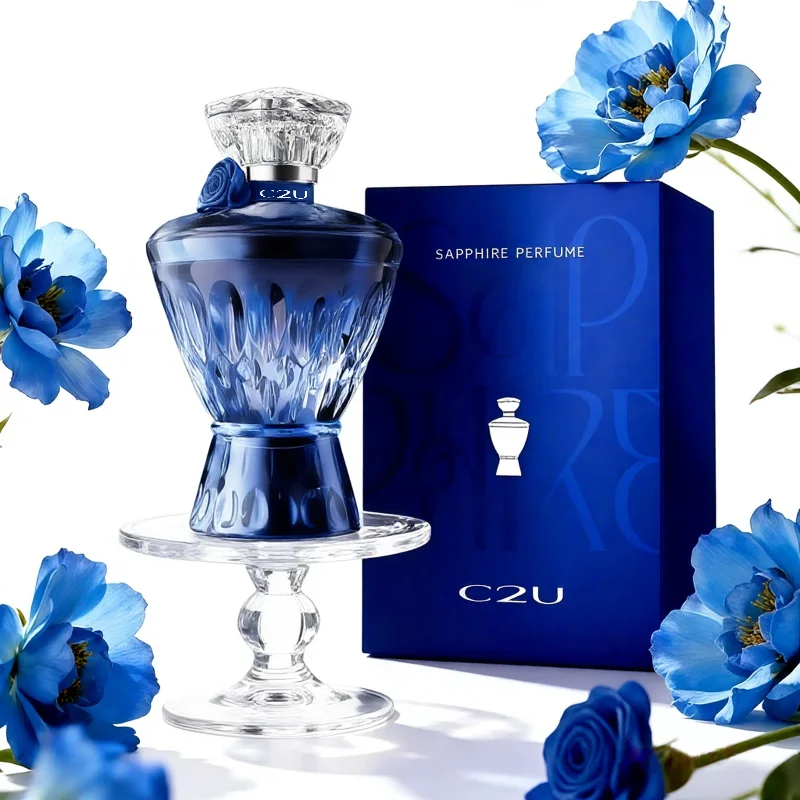 

Sapphire Women's Perfume Floral Fragrance Long Lasting Eau De Parfum Crystal-Cut Bottle 75ml Perfect Gift Choice