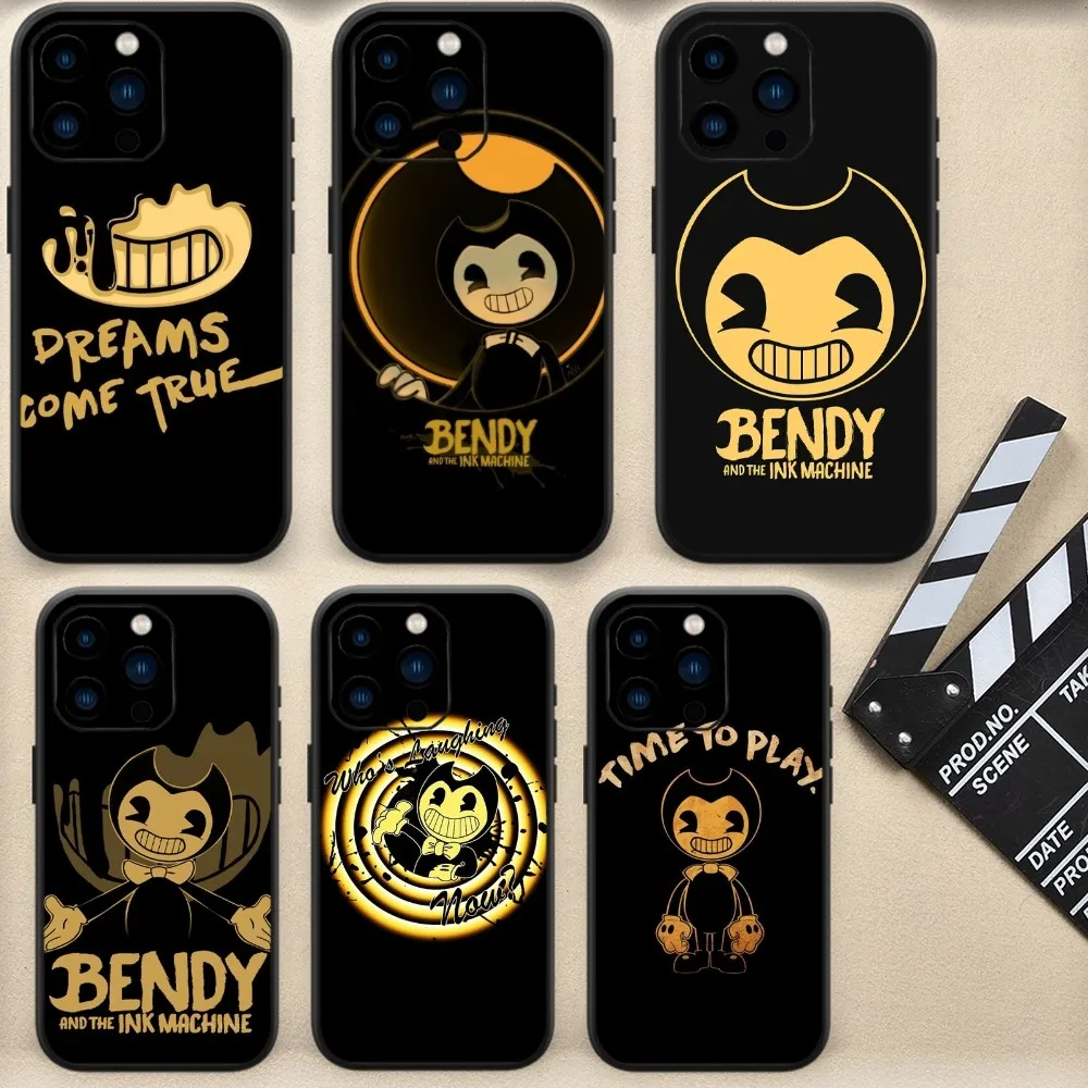 Game B-Bendy and the Ink M-Machine Phone Case For Samsung Galaxy S22 S23 S24 Ultra S20 Lite Note 20 Black Shell