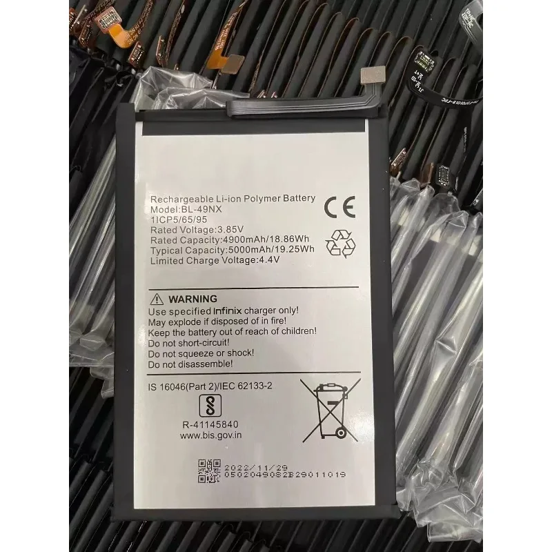 New BL-49NX 3.85V 5000mAh Replacement Battery for Lnfinix Hot 30i/ X669 Phone Batteria+ Tools