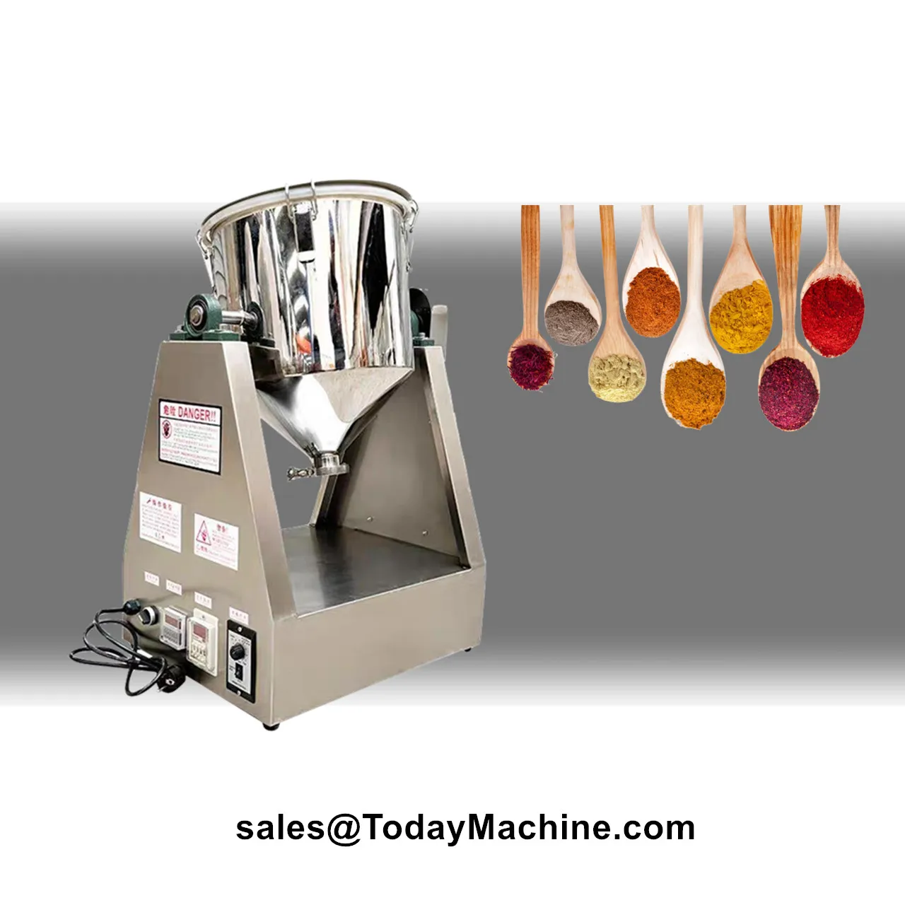 食品グレードの回転ドラムミキサー（ナッツ・ドライフルーツ用）優しい混合ダブルコーンミキサー