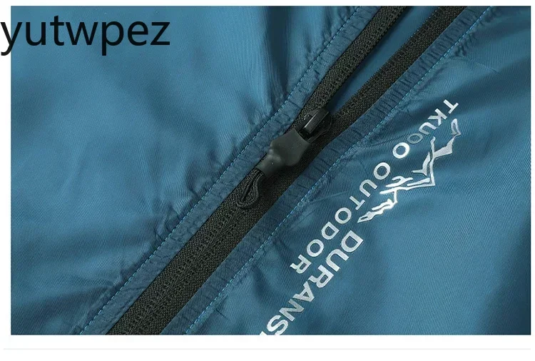 Sport-Laufjacke für Herren mit UV-Schutz UPF50+, Leichte Sonnenschutz-Windjacke für Sommer, Outdoor-Wandern, Hautschutz-Mantel in Übergrößen – Detail 19