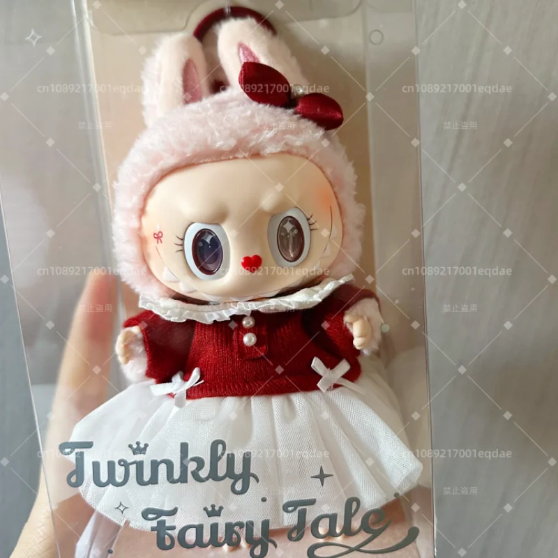 1:1 Replica Monster Labubu Series Mokoko Christmas Limit Twinkly Fairy Tale Vinyl Doll Pendent Keychain Kawaii Toys Festival